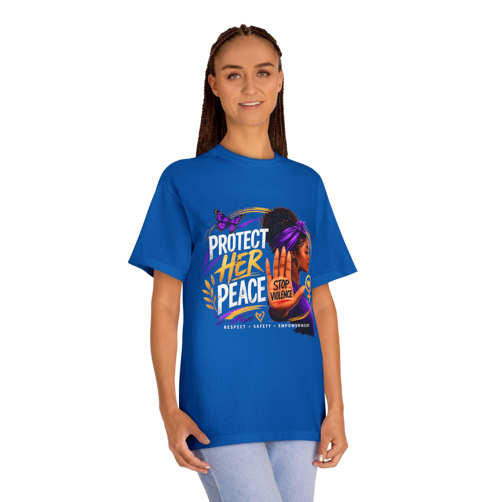 Protect Her Peace Tee — Stop Violence Women’s Awareness Shirt