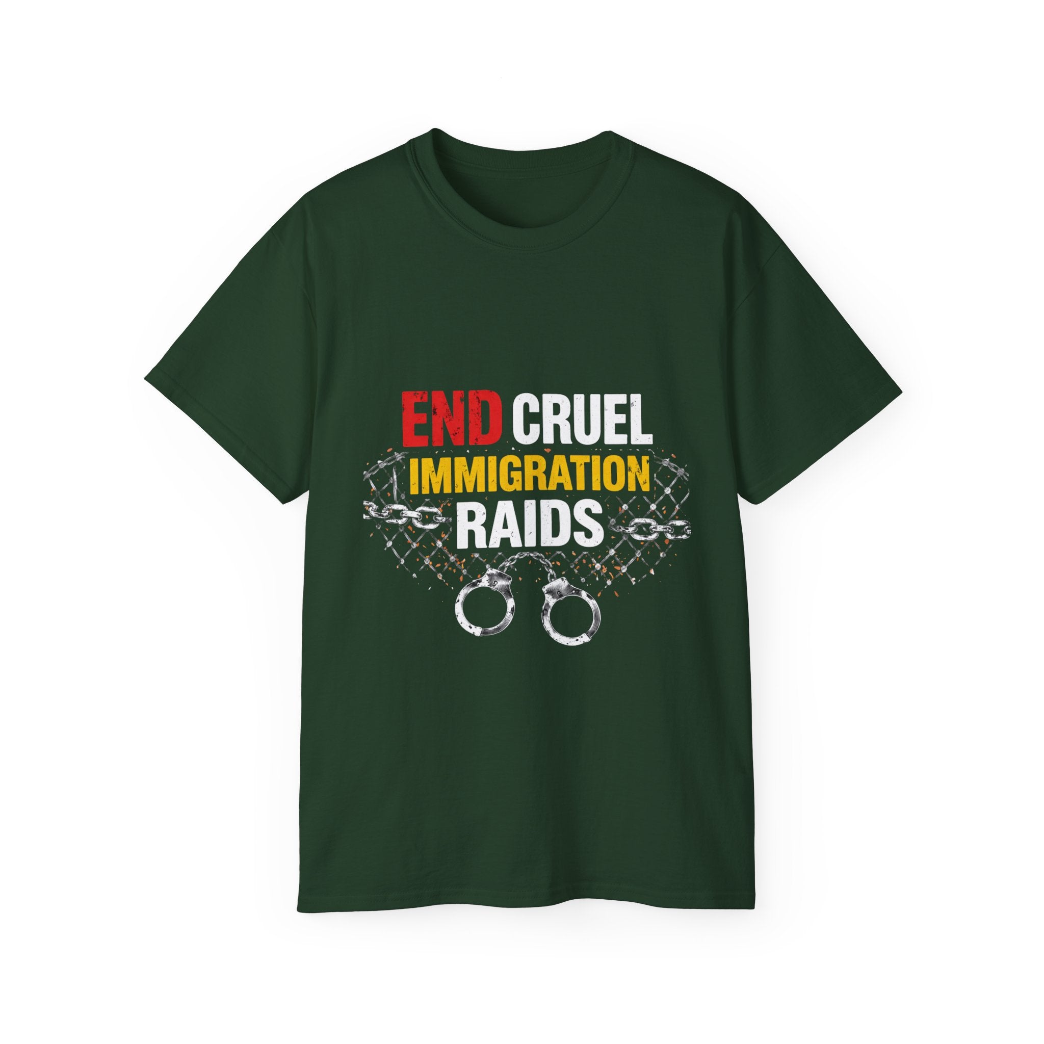 End Cruel Immigration Raids T-Shirt