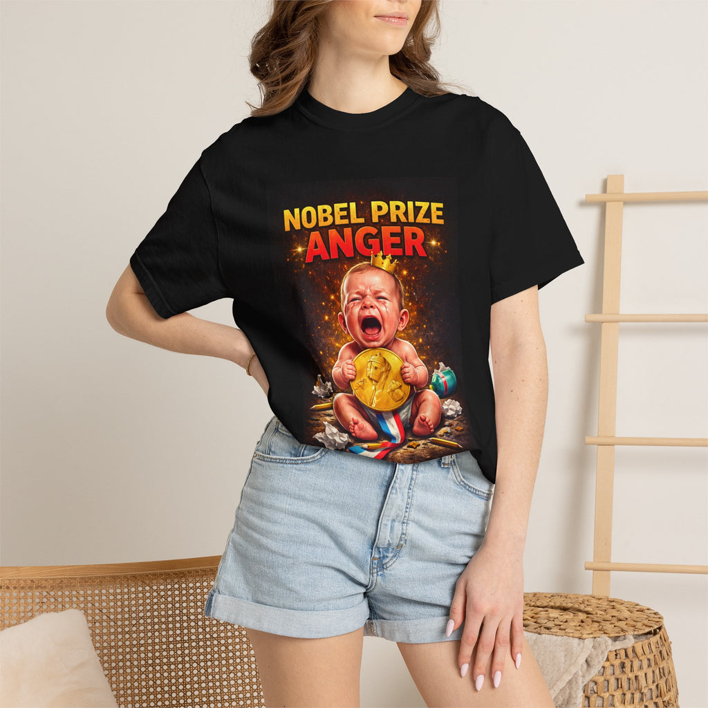 T-Shirt — "Nobel Prize Anger" Baby Cry Graphic Tee