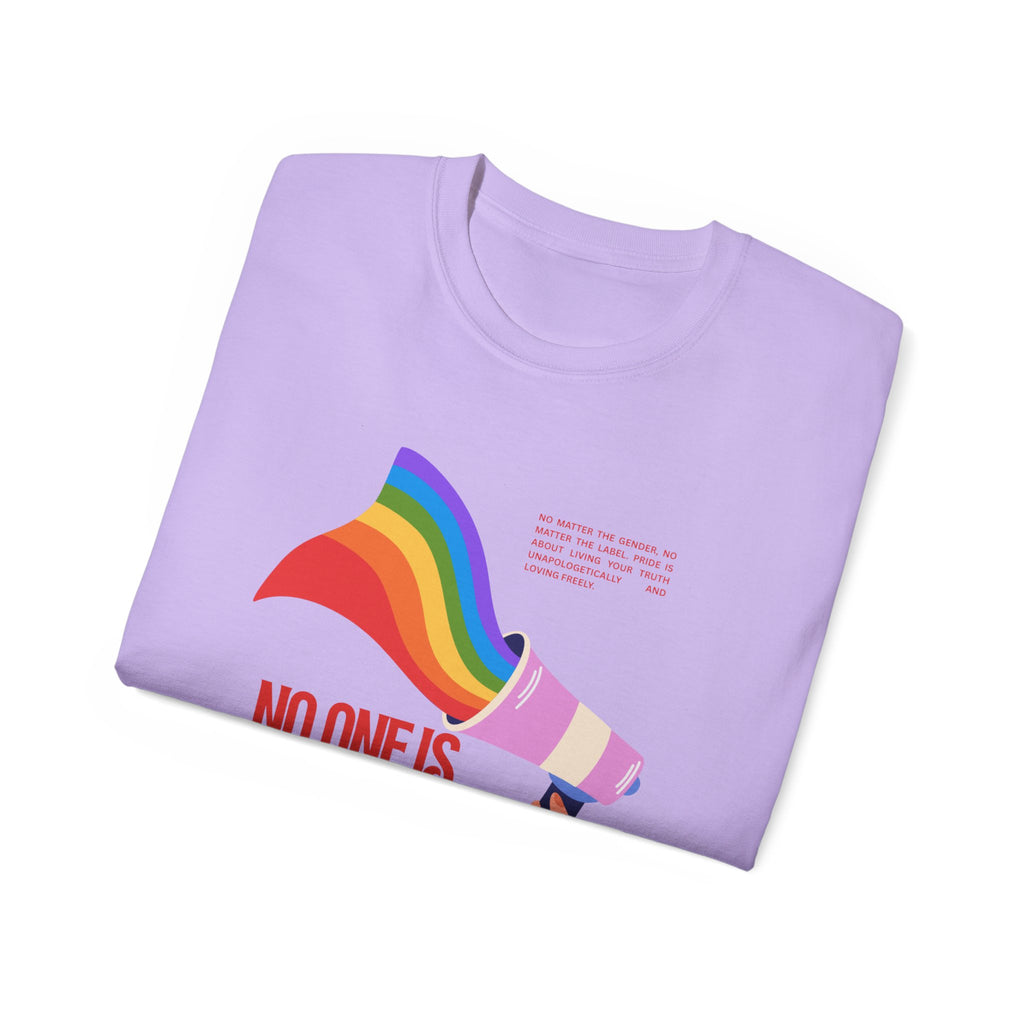 Pride Message Unisex Ultra Cotton Tee – "No One Is Free Until We All Are"