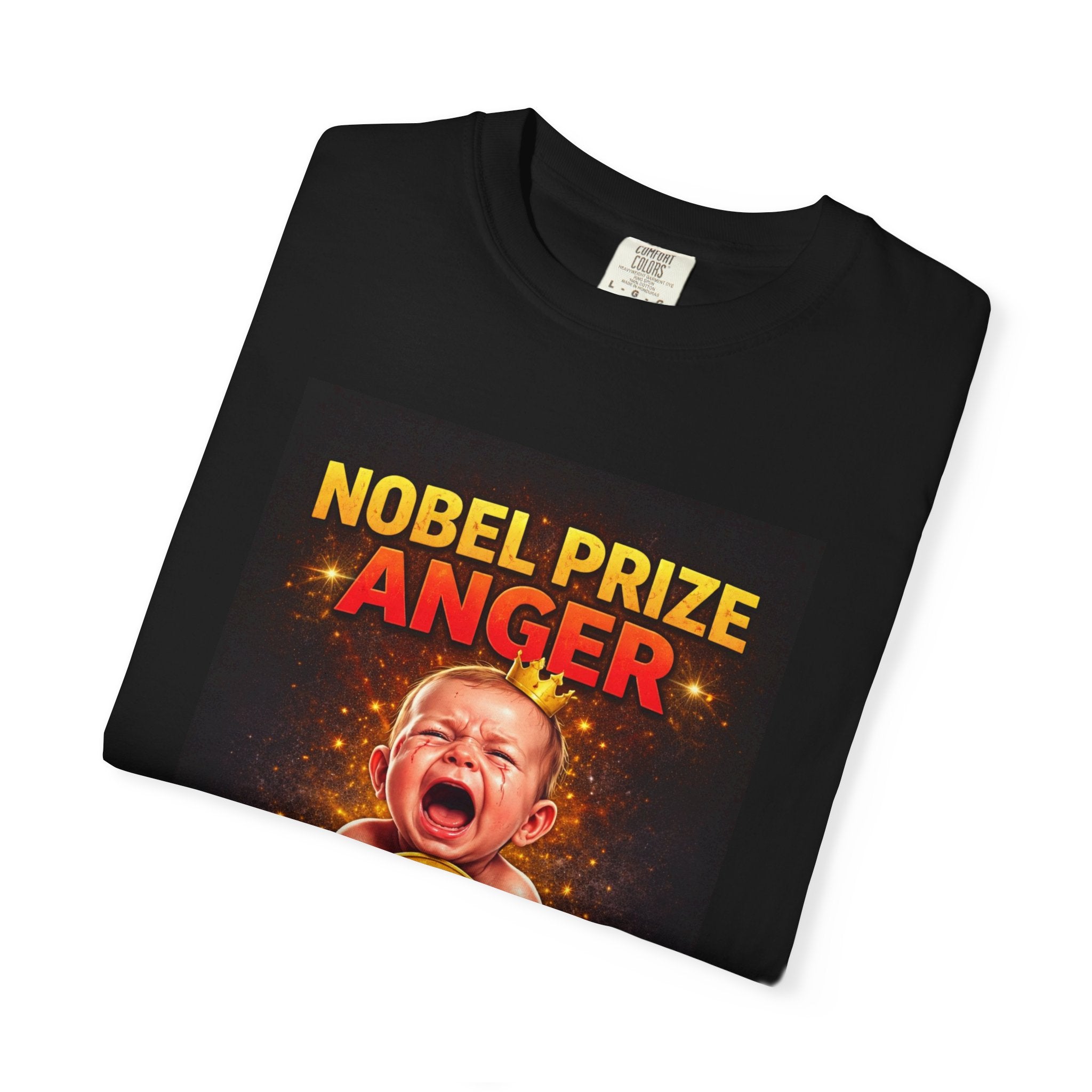 T-Shirt — "Nobel Prize Anger" Baby Cry Graphic Tee