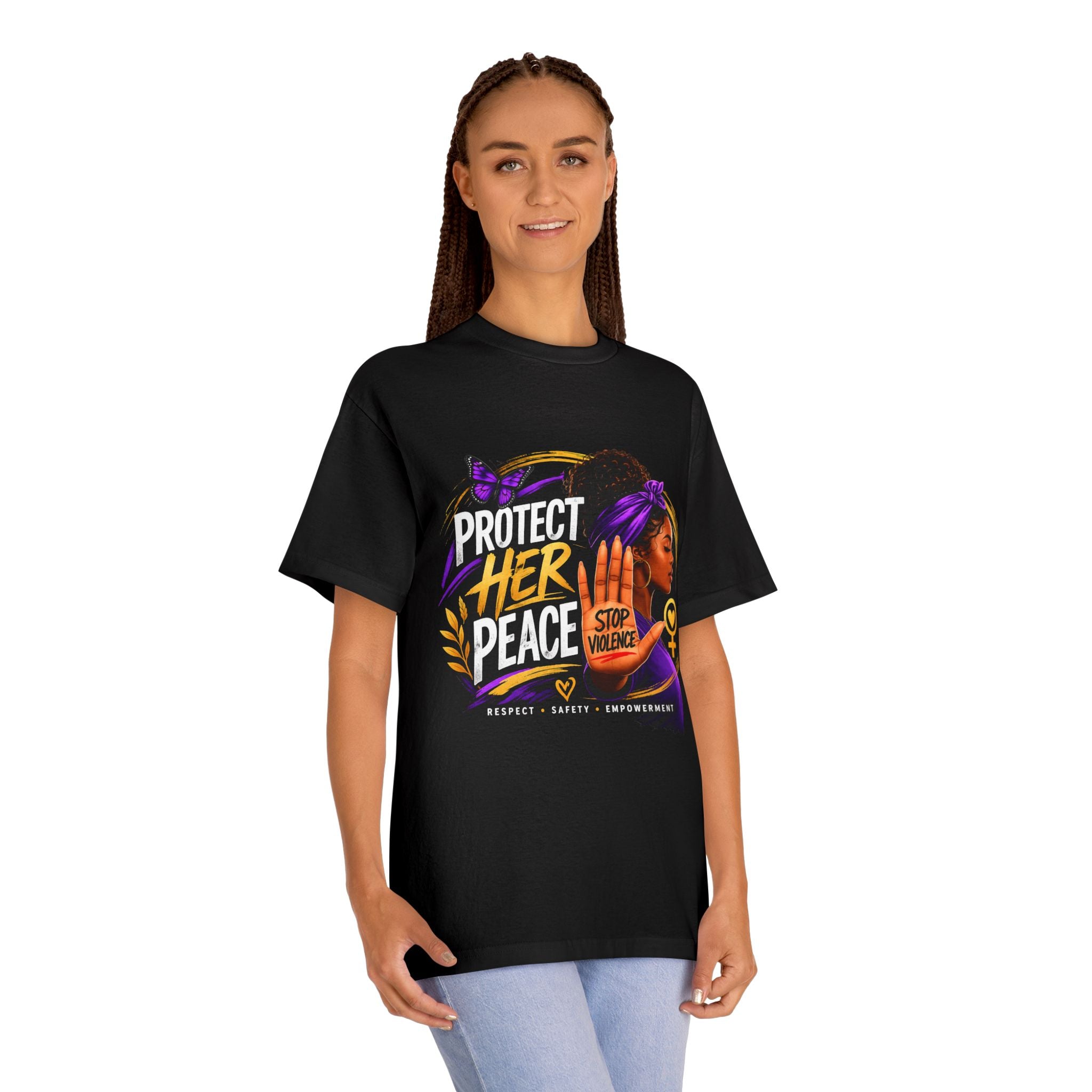 Protect Her Peace Tee — Stop Violence Women’s Awareness Shirt