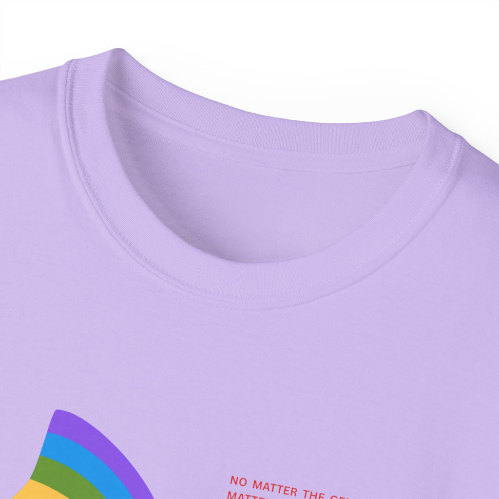 Pride Message Unisex Ultra Cotton Tee – "No One Is Free Until We All Are"