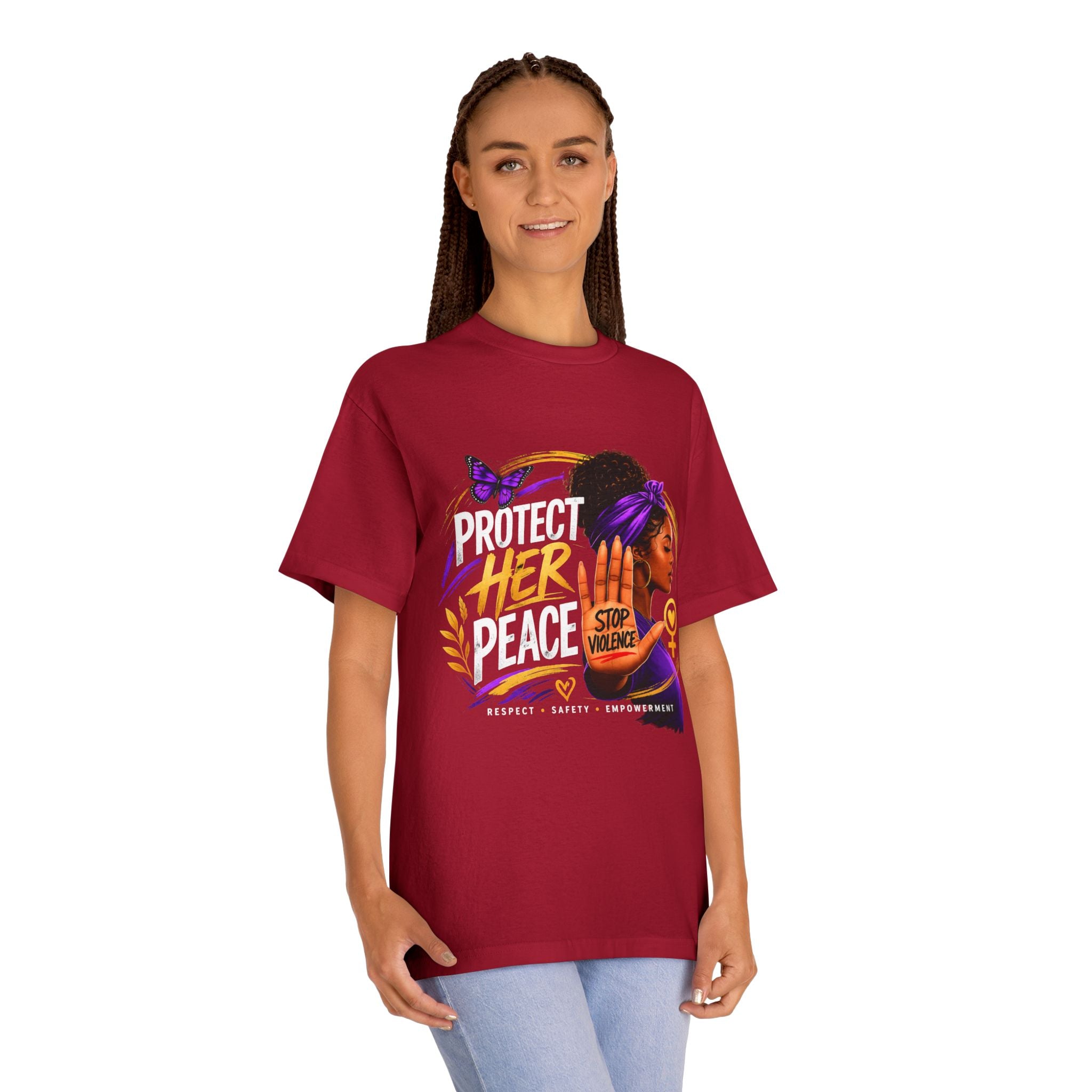 Protect Her Peace Tee — Stop Violence Women’s Awareness Shirt