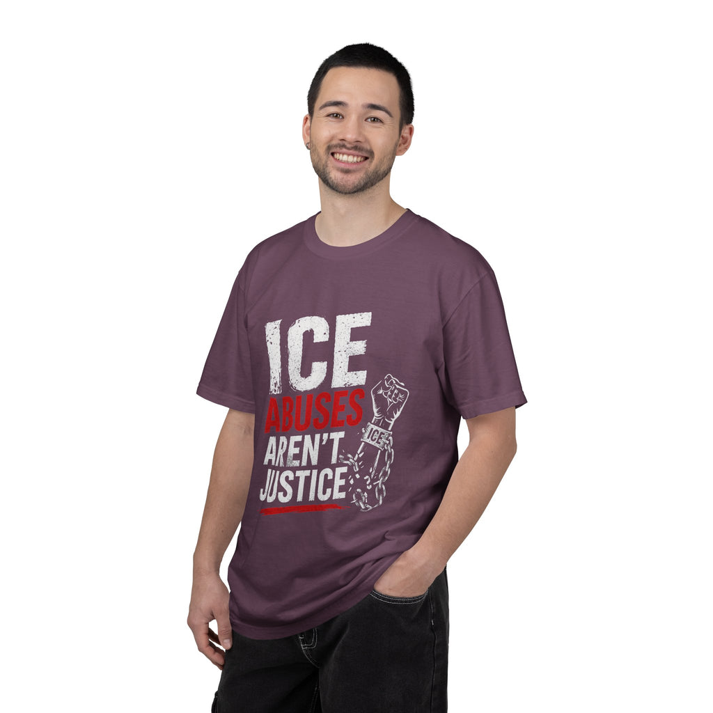 T-Shirt — “ICE Abuses Aren’t Justice” Protest Tee