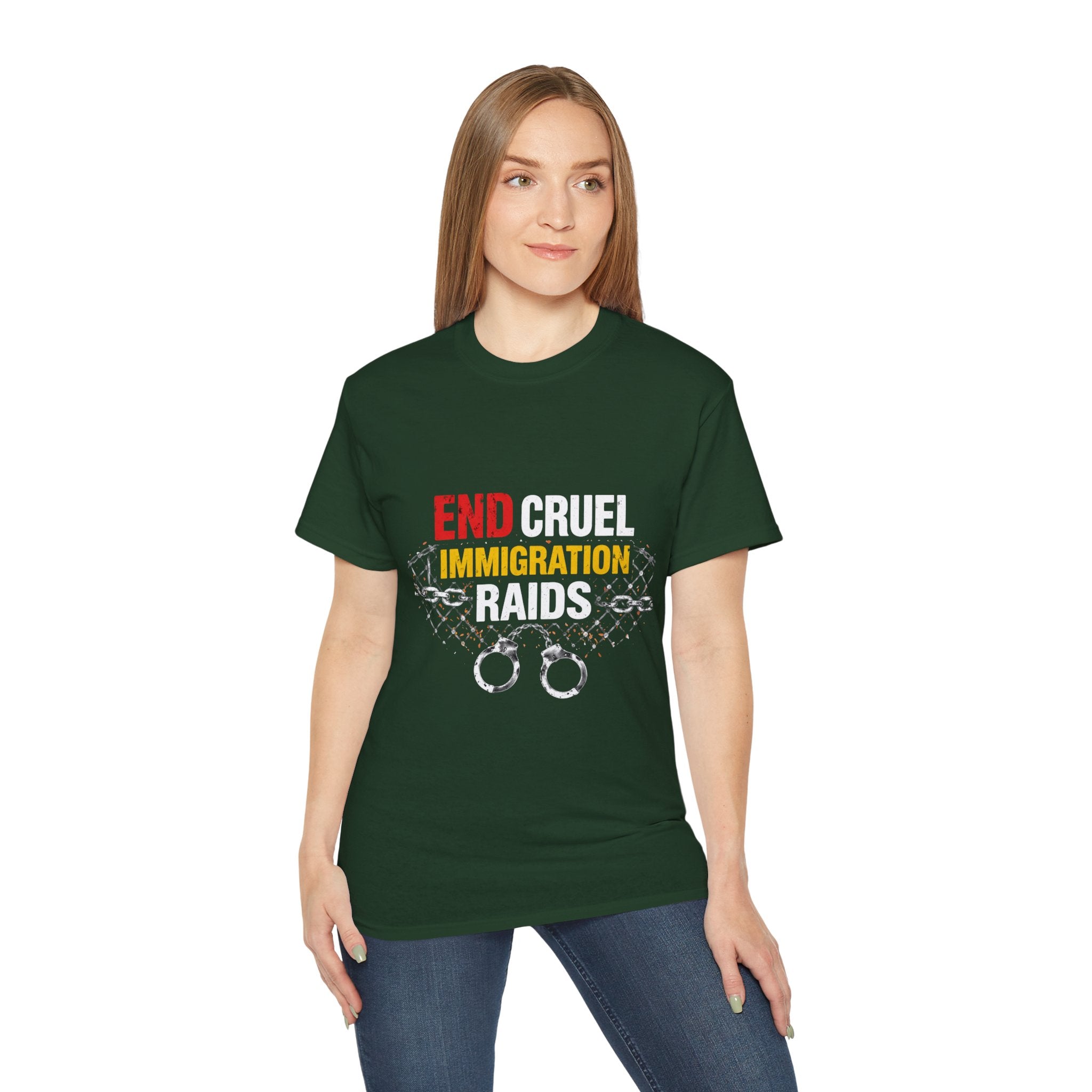 End Cruel Immigration Raids T-Shirt